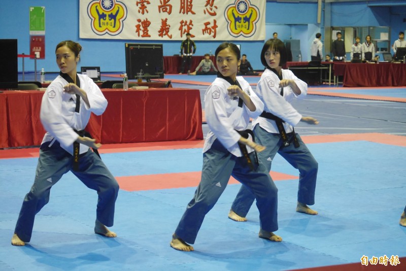 跆拳道 全國品勢錦標賽開打世大運團隊演出 新品勢 自由體育