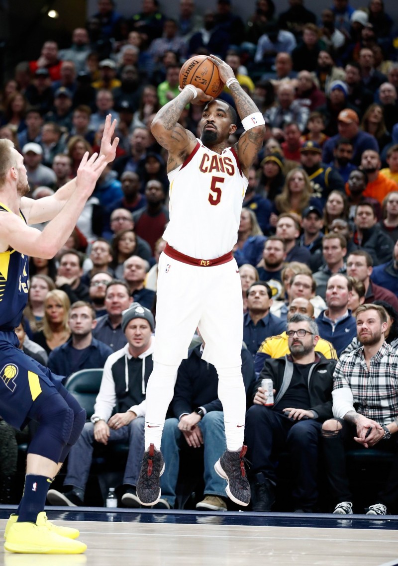 J.R.史密斯在三分球紀錄上超越Kobe。（法新社）