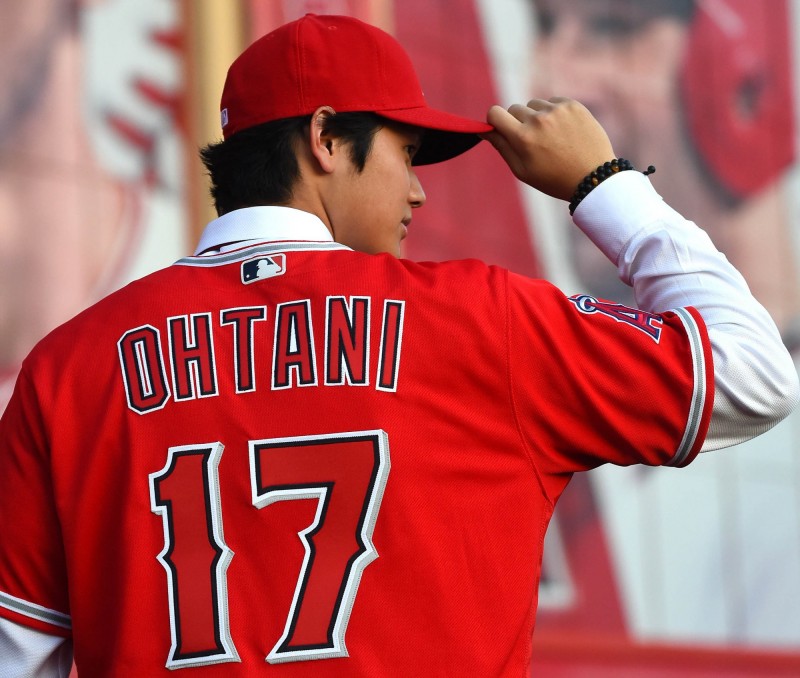 大谷翔平加盟天使。（資料照，今日美國）