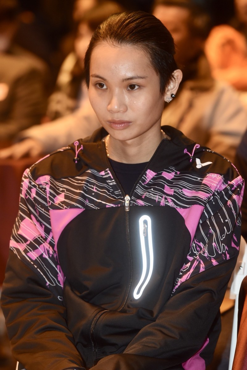 羽球球后戴資穎。（記者簡榮豐攝）