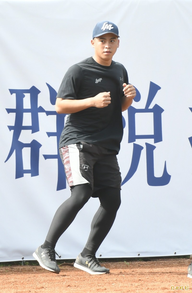 Lamigo桃猿葉文淇改名「葉家淇」。（記者黃志源攝）