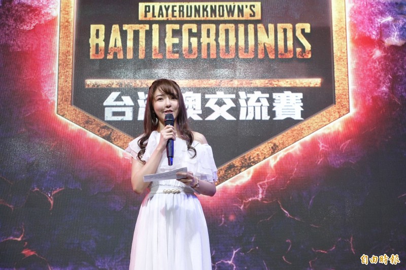 主持人沁沁。（記者陳耀宗攝）