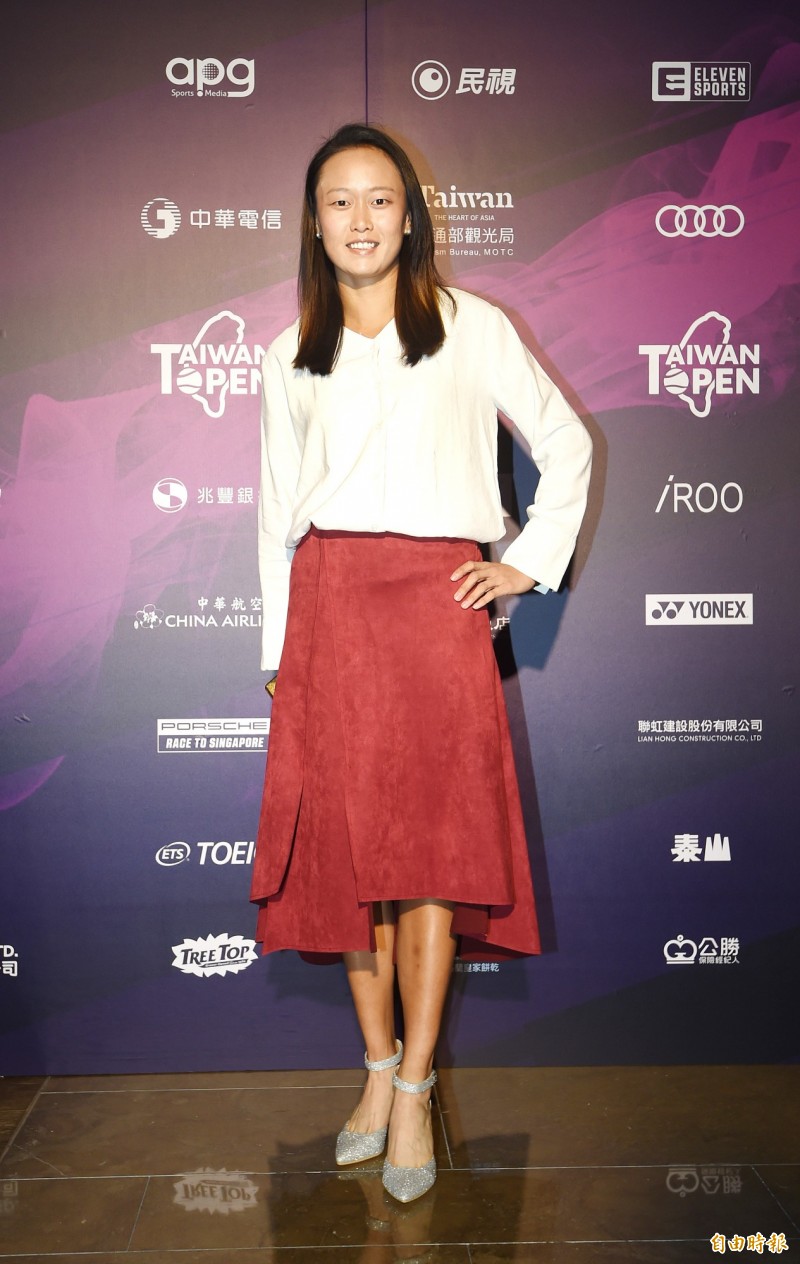 台灣選手張凱貞。（記者方賓照攝）