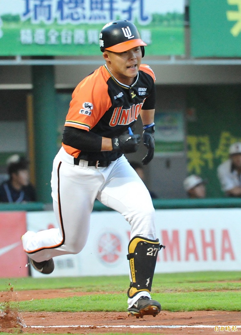 統一獅江亮緯。（記者黃志源攝）