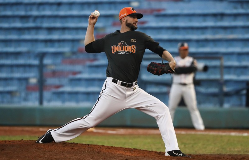 統一獅新洋投羅里奇。（資料照，統一獅提供）