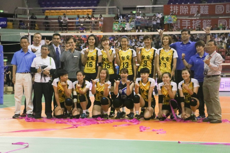 台電女排挑戰賽再度奪冠 完成六連勝霸業。（排球協會提供）
