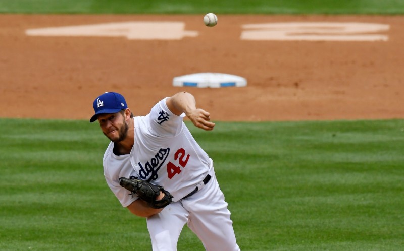 道奇王牌克蕭（Clayton Kershaw）今繳出7局12K好投。