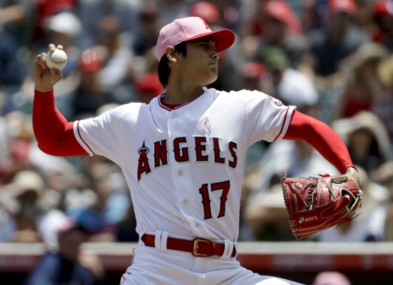 大谷翔平今飆出11K，不過無緣勝投。（美聯社）