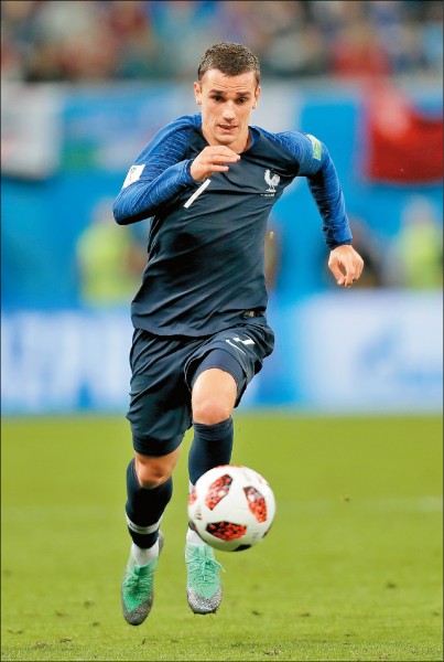 法國葛里茲曼本屆已貢獻3進球、2助攻。（資料照，法新社）