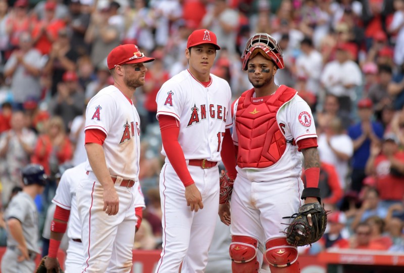 常擔任大谷翔平的捕手馬度納多，被交易至太空人。（資料照，今日美國）