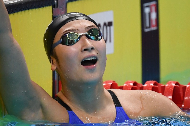 日本游泳選手池江璃花子一人奪得5面金牌。（資料照，法新社）