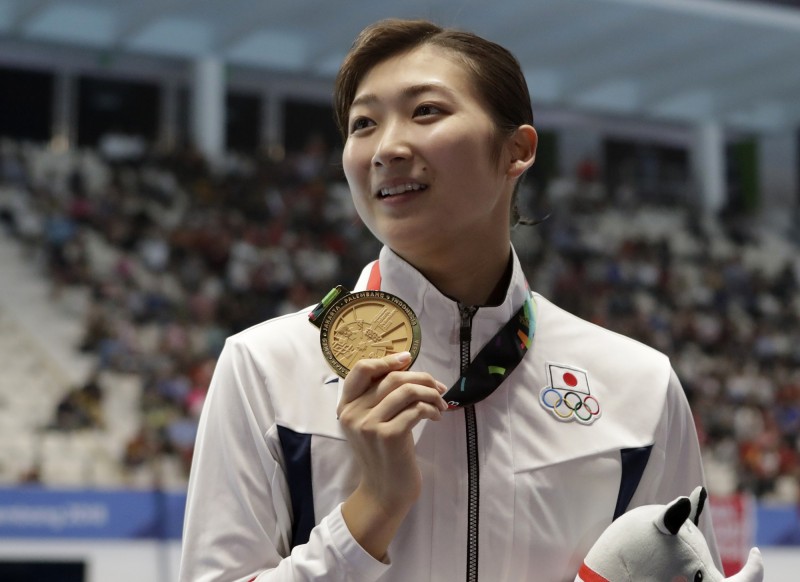 日本游泳選手池江璃花子一人奪得5面金牌。（資料照，美聯社）