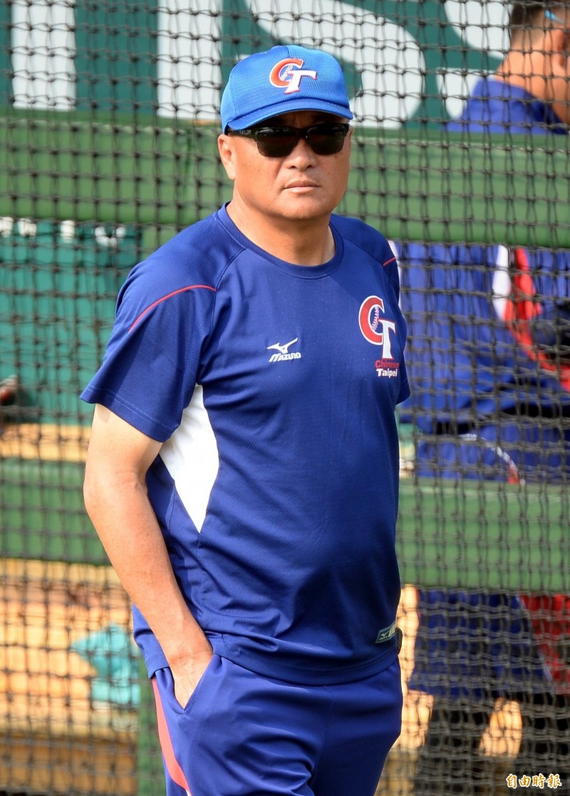 台灣亞運棒球隊總教練許順益。（特派記者林正堃攝）