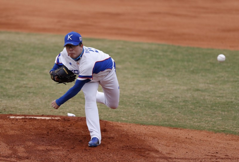 梁玹種先發六局無失分送出6次三振。（路透）