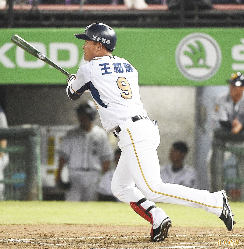 王柏融安打帶有打點。（記者陳志曲攝）