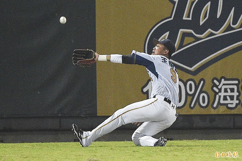 王柏融。（記者陳志曲攝）