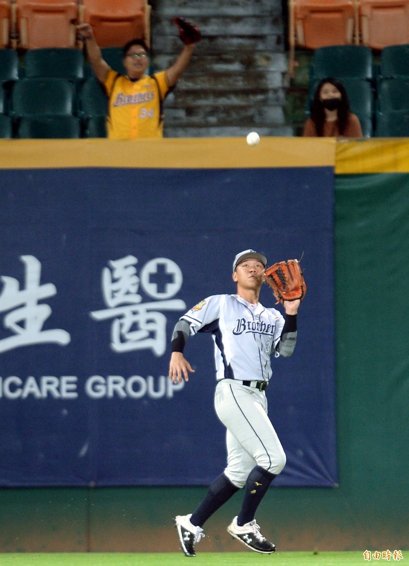 詹子賢搞烏龍。（記者林正堃攝）