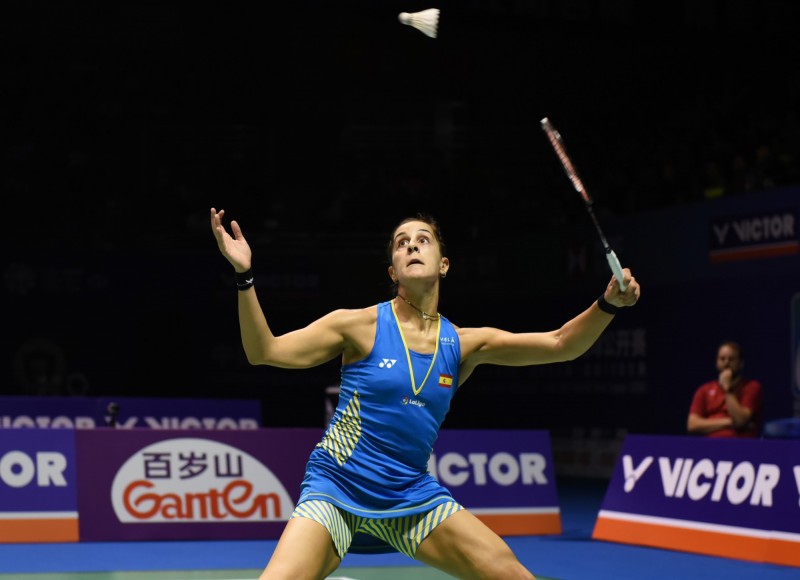 西班牙前球后瑪琳爆冷出局。（資料照，法新社）