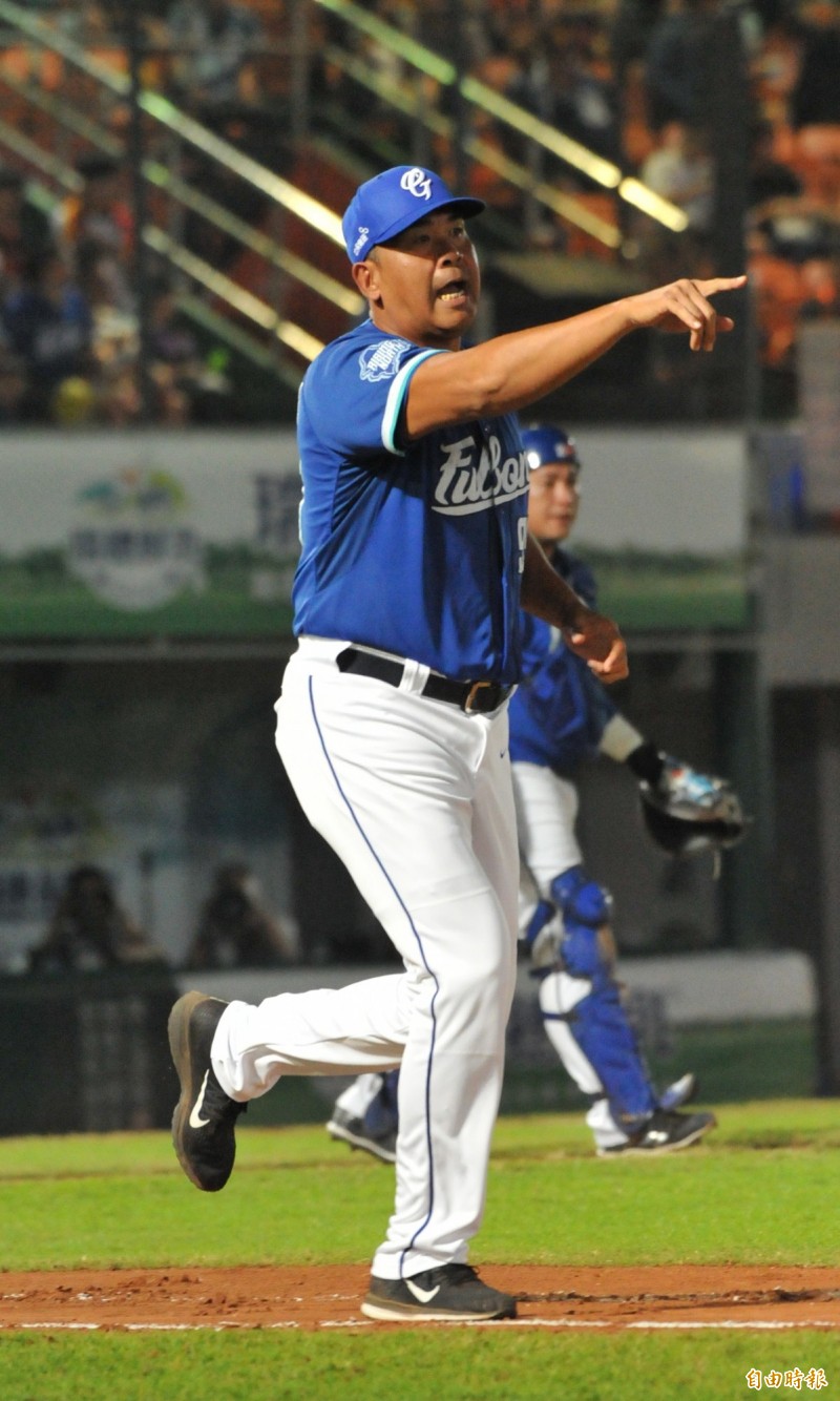 富邦悍將總教練陳連宏。（記者黃志源攝）