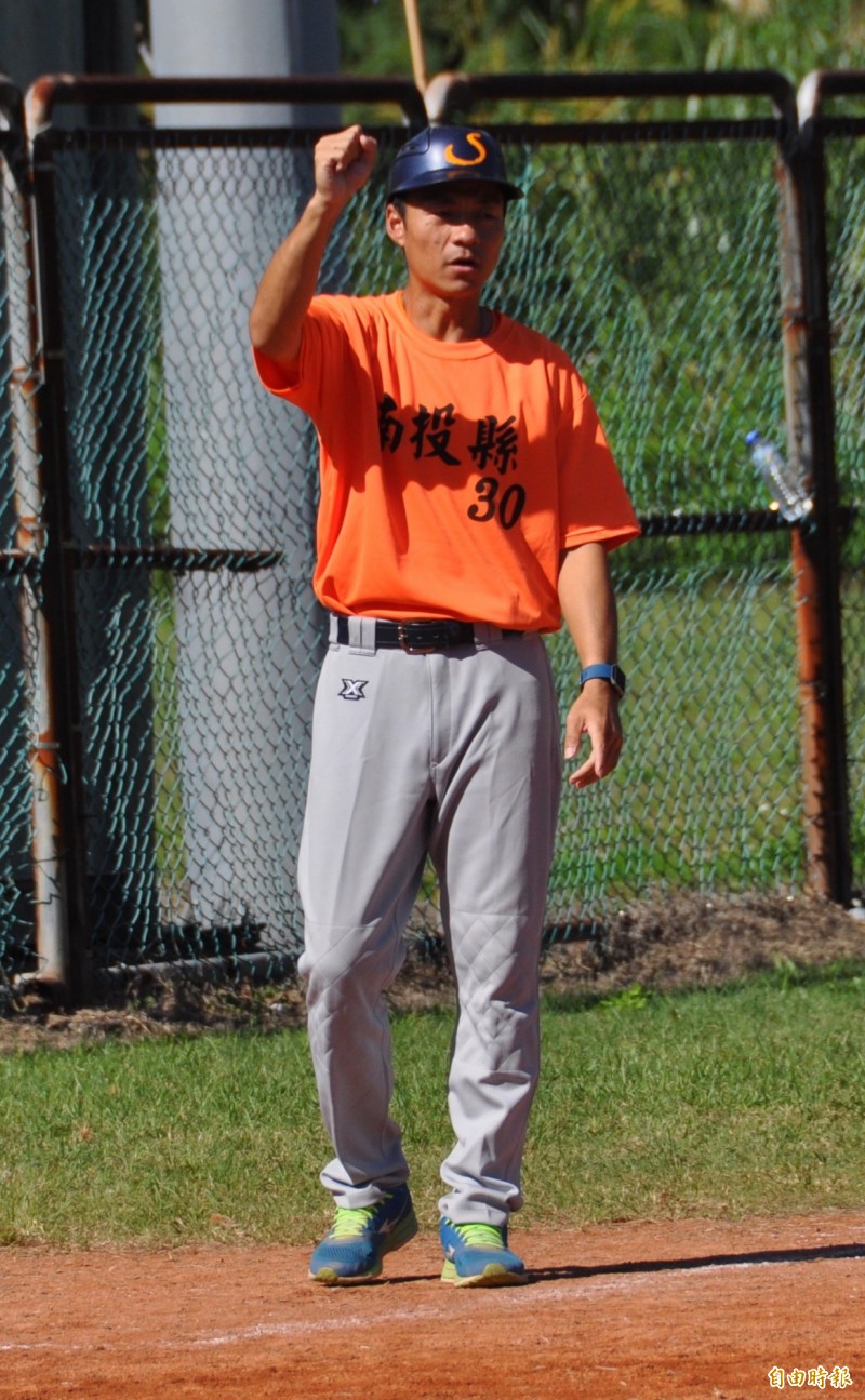 南投縣總教練紀俊麟。（記者徐正揚攝）