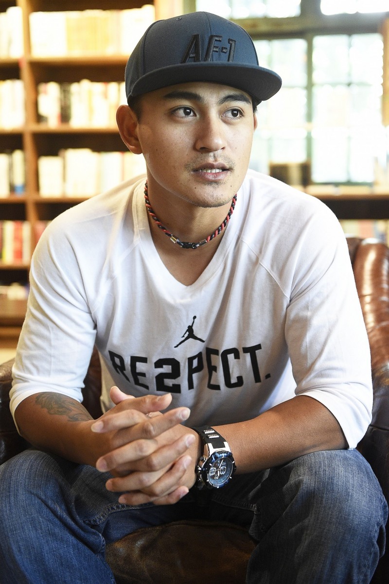 林子偉和柯拉互動不算多，卻每次都令他印象深刻。（記者陳志曲攝）