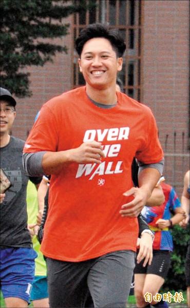 蘇智傑職棒第3年的唯一目標是打好打滿。（記者徐正揚攝）