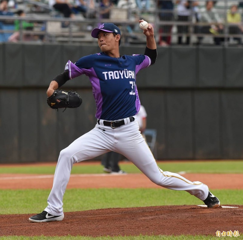 Lamigo桃猿先發投手王溢正。（記者劉信德攝）