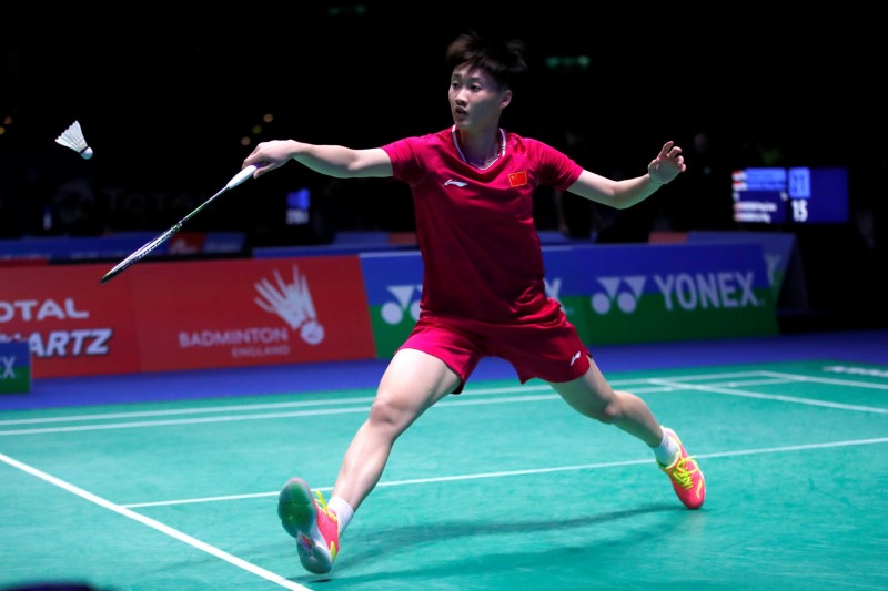 陳雨菲驚險晉級。（路透）