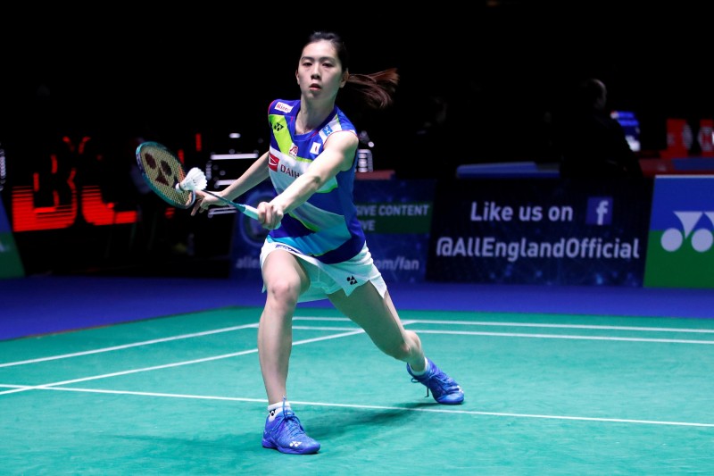 大堀彩苦戰三局惜敗。（路透）