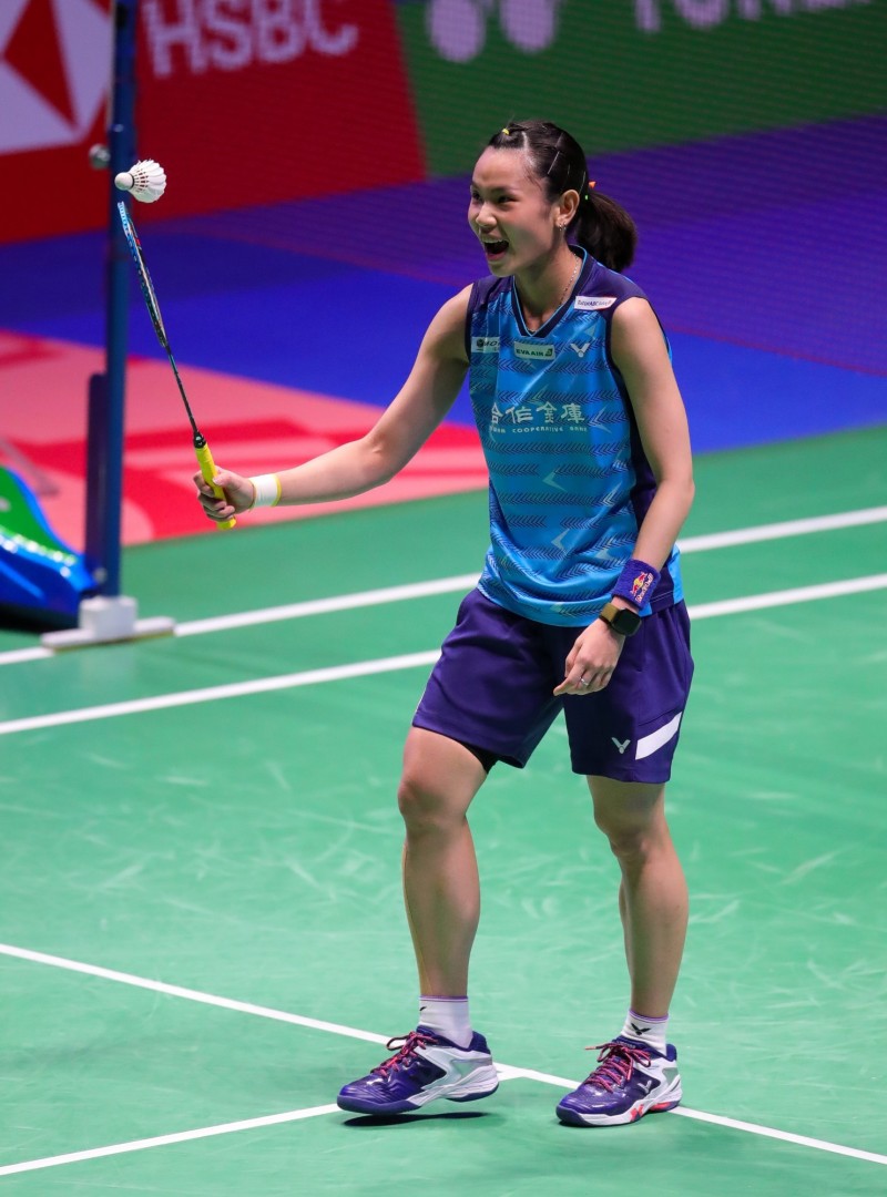 戴資穎反應激動。（BadmintonPhoto提供）