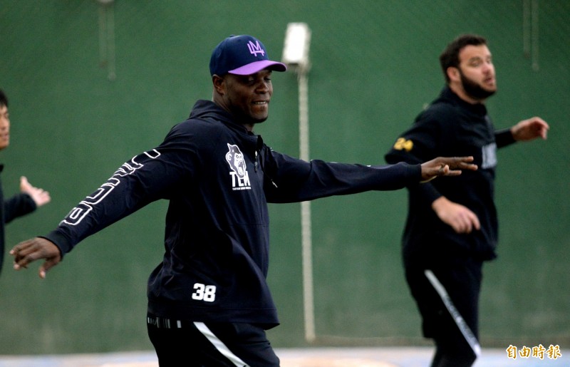 李茲（前）、尼克斯。（記者林正堃攝）