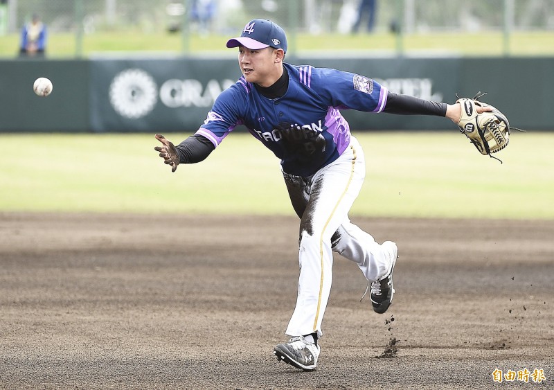 Lamigo桃猿隊梁家榮。（資料照，記者陳志曲攝）