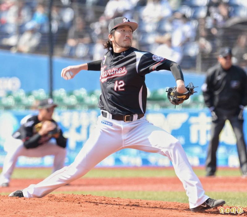 羅德先發投手石川步。（特派記者林正堃攝）