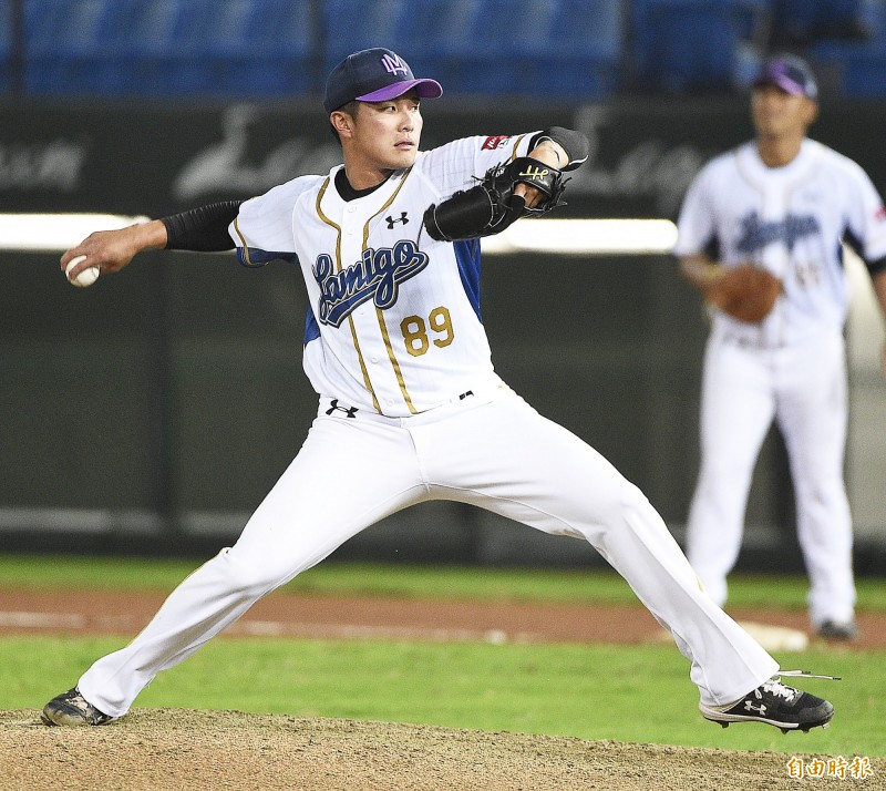 Lamigo桃猿賴智垣。（資料照，記者陳志曲攝）