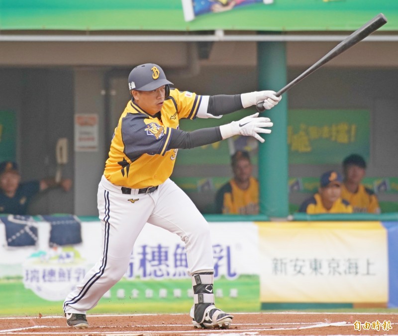 中信兄弟老將陳江和。（記者黃志源攝）