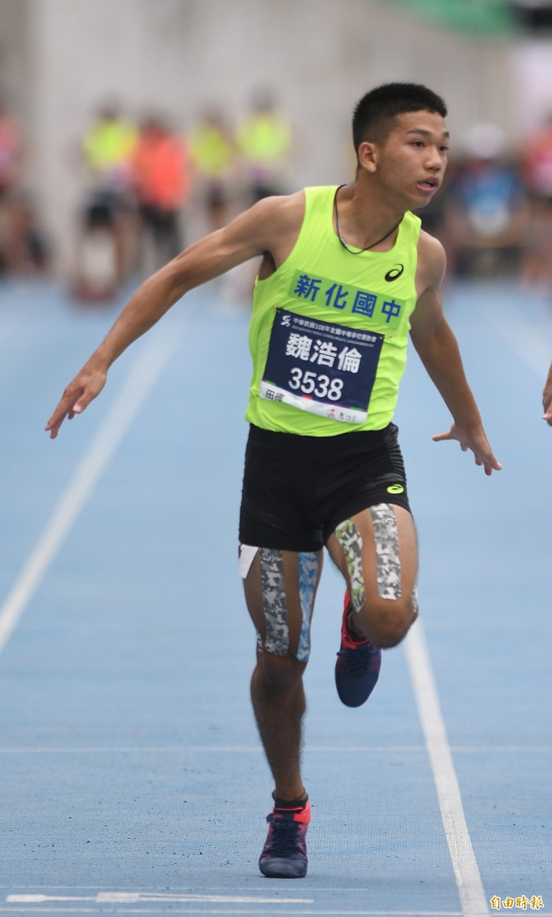 新化國中魏浩倫。（記者黃志源攝）