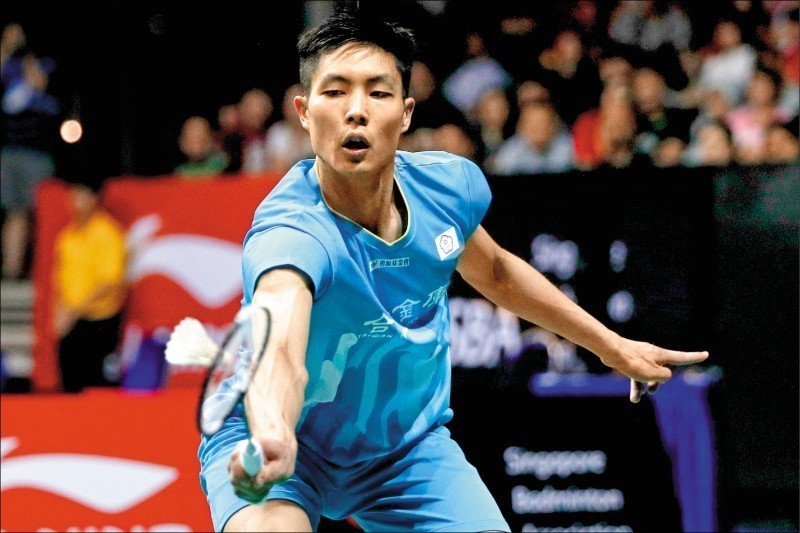 台灣一哥周天成日前在亞錦賽扳倒林丹。（資料照，歐新社）