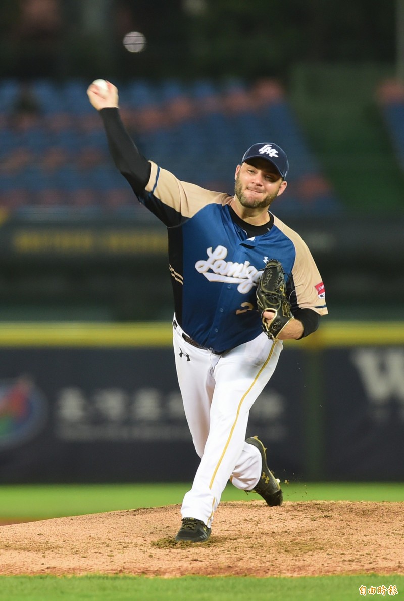 猿隊先發投手尼克斯。（記者廖耀東攝）