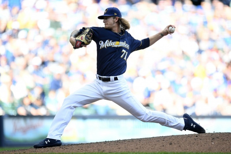 哈德後援1局送出3次三振0失分，成功收下本季第9次救援成功。（法新社）