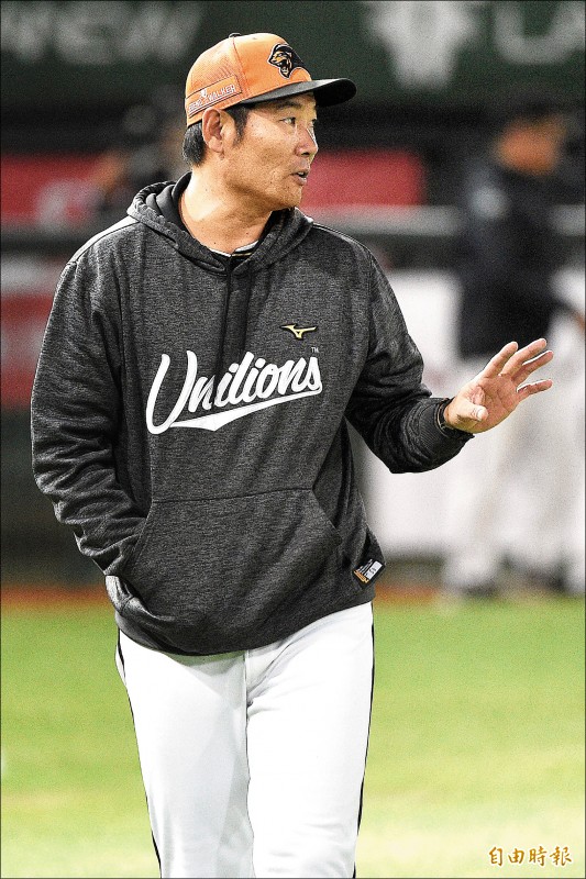 統一獅總教練黃甘霖（資料照，記者陳志曲攝）
