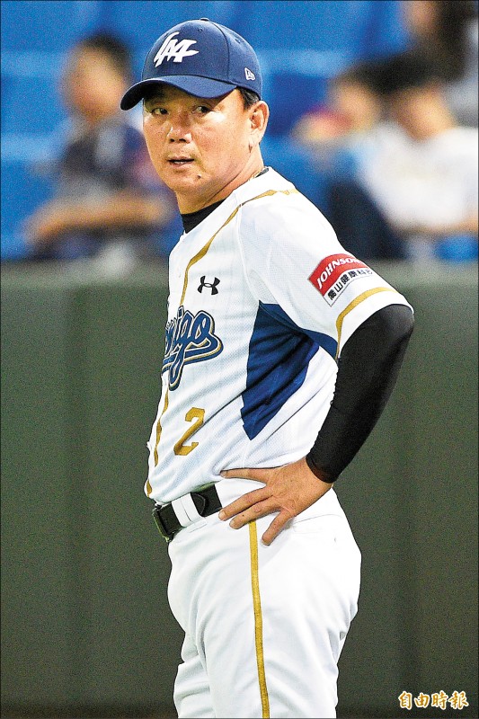 桃猿隊總教練洪一中接掌台灣棒球隊呼聲高。（資料照，記者陳志曲攝）