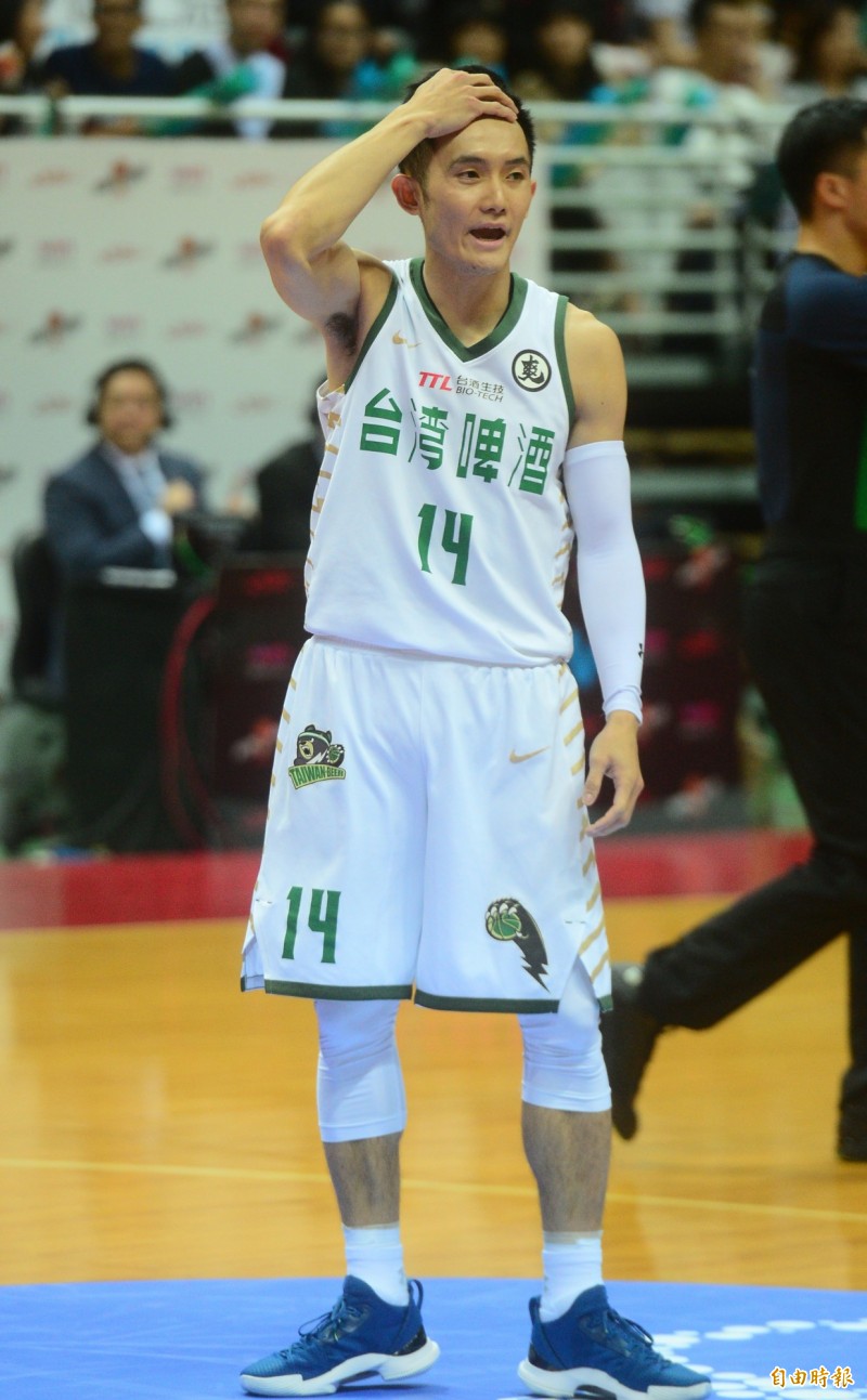 ＳＢＬ超級籃球聯賽冠軍戰，富邦對台啤，台啤蔣淯安。（記者王藝菘攝）