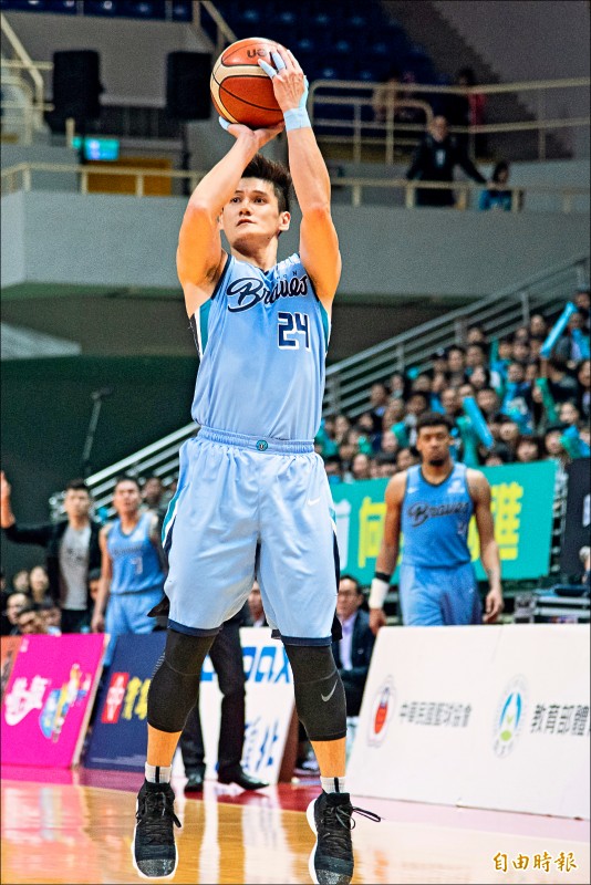 洪志善加盟勇士3年，如願奪冠。（記者林岳甫攝）