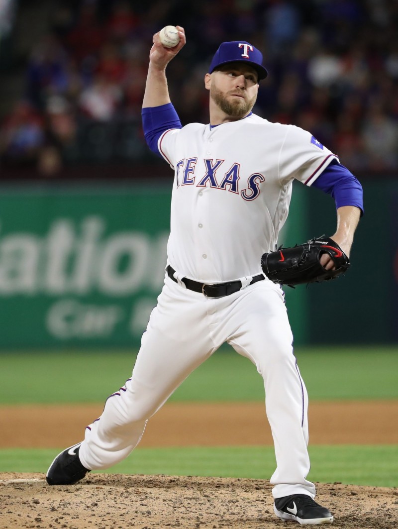 遊騎兵後援投手凱利。（資料照，法新社）