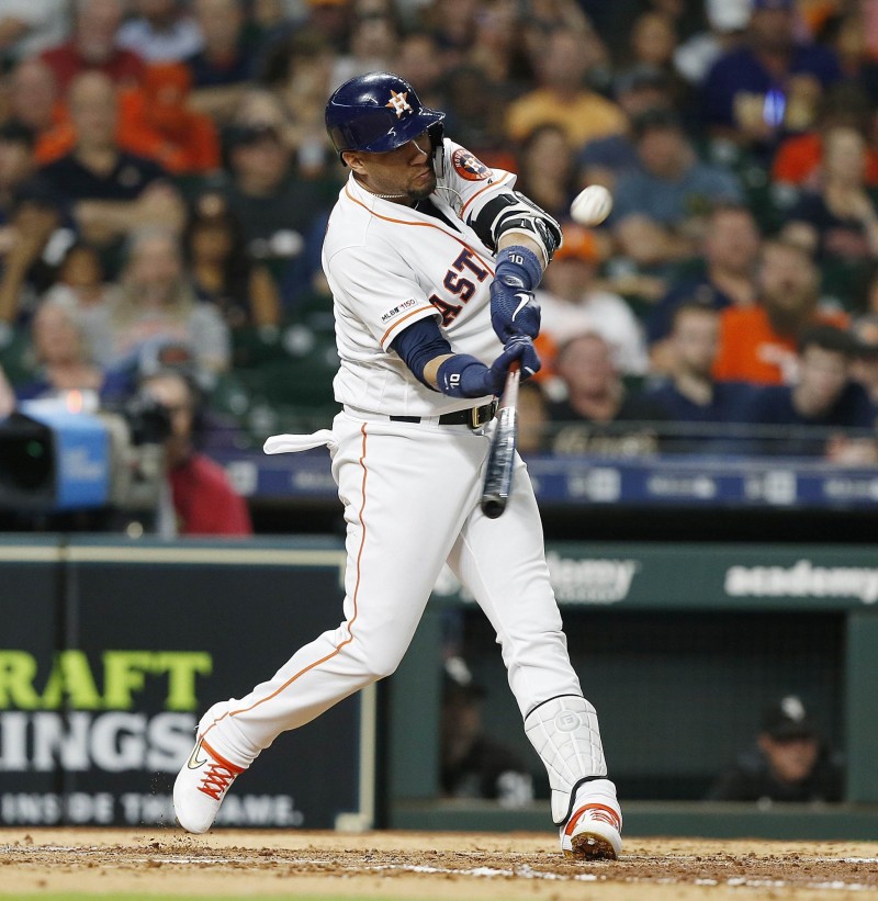 古利爾敲出陽春全壘打。（法新社）