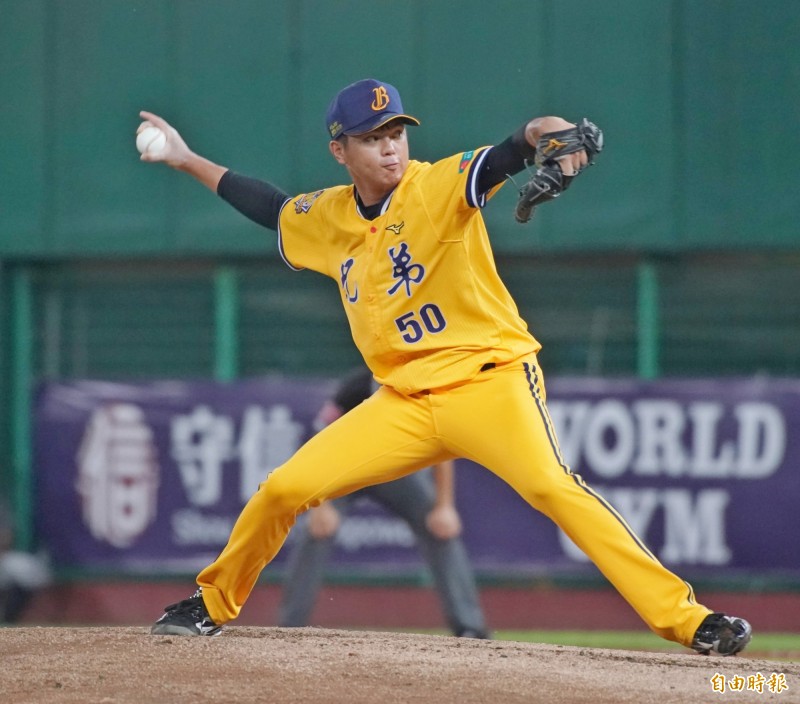 中信兄弟先發投手蔡齊哲。（資料照，記者黃志源攝）