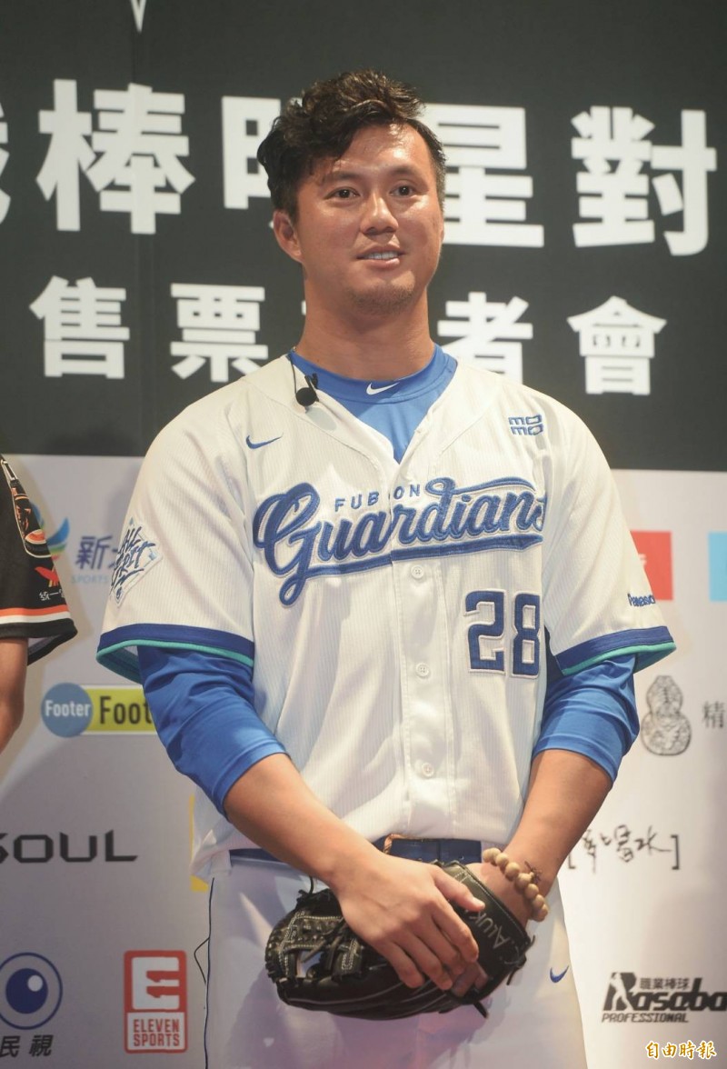 富邦悍將高國輝。（記者林正堃攝）