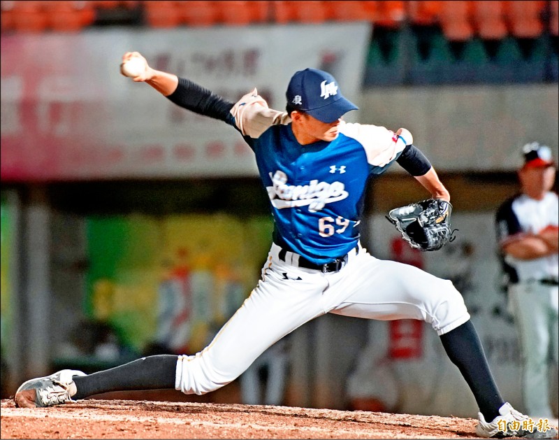 黃子鵬上半季出賽32場,防禦率保持1.86。(記者黃志源攝) 黃子鵬上半季出賽32場,防禦率保持1.86。(記者黃志源攝)