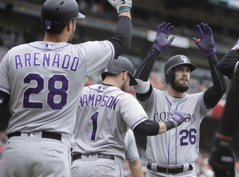 達爾（圖右）今擊出滿貫砲，單場貢獻5分打點。（美聯社）