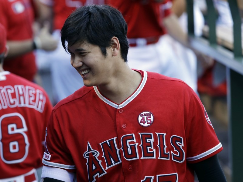 大谷翔平的天賦引來讓美專家狂讚。（資料照，美聯社）